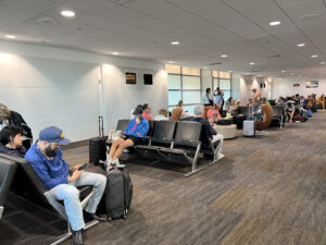 seating at hawaiian airlines gate SFO