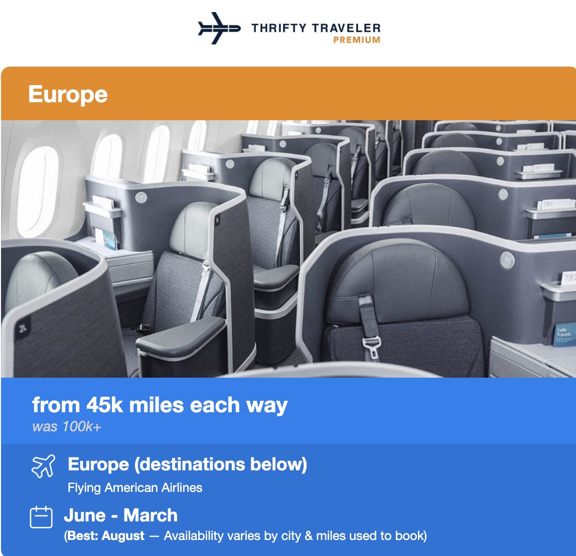 American business class