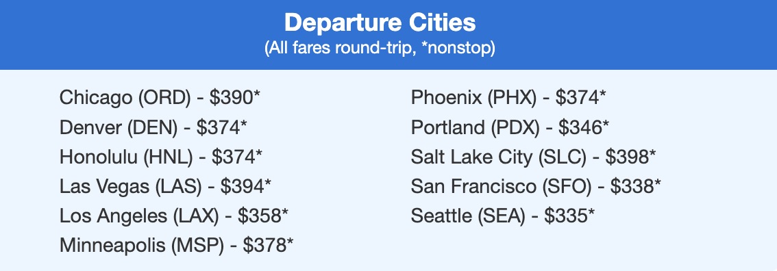 Anchorage flight deal