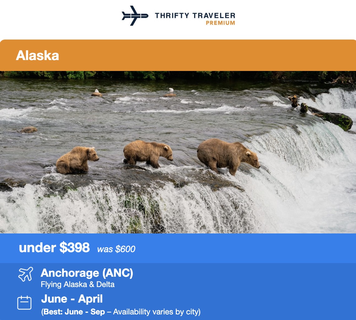 Anchorage flight deal