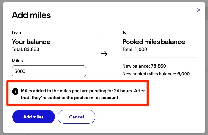 United adding miles to pool