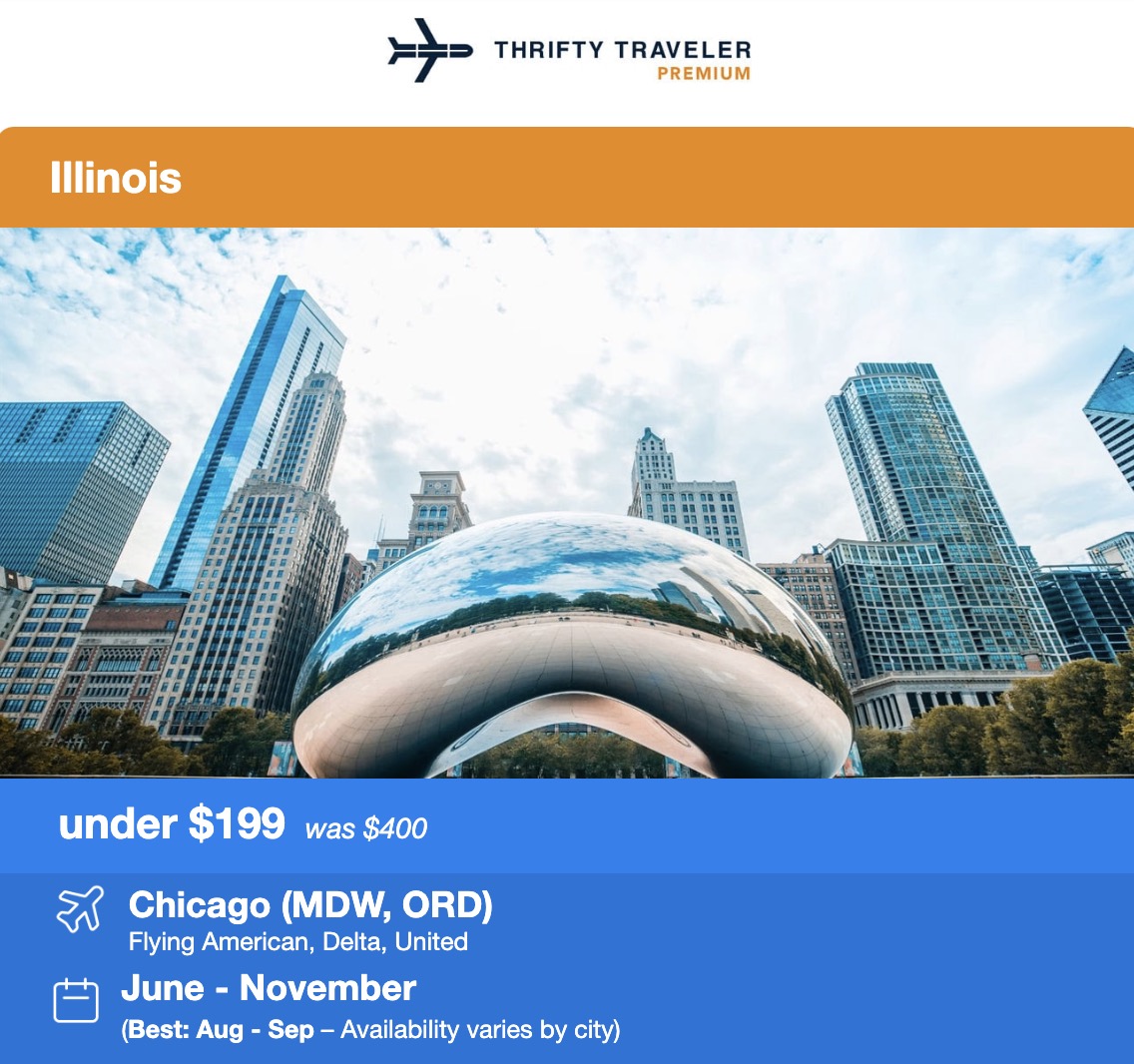Chicago flight deal