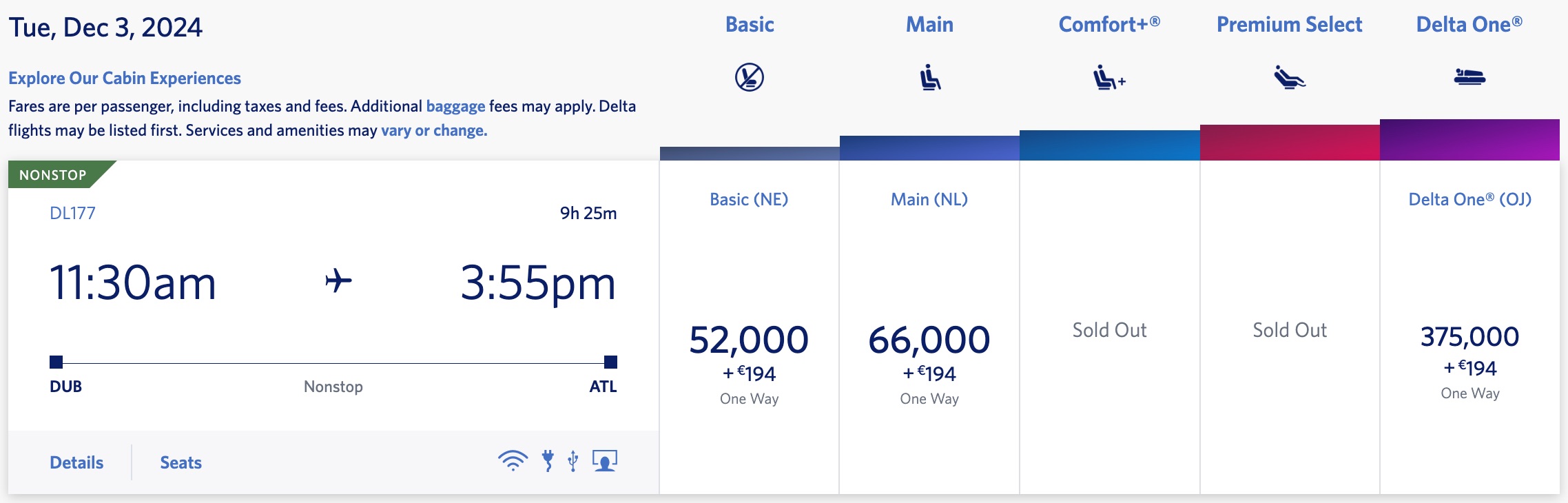 delta skymiles prices 
