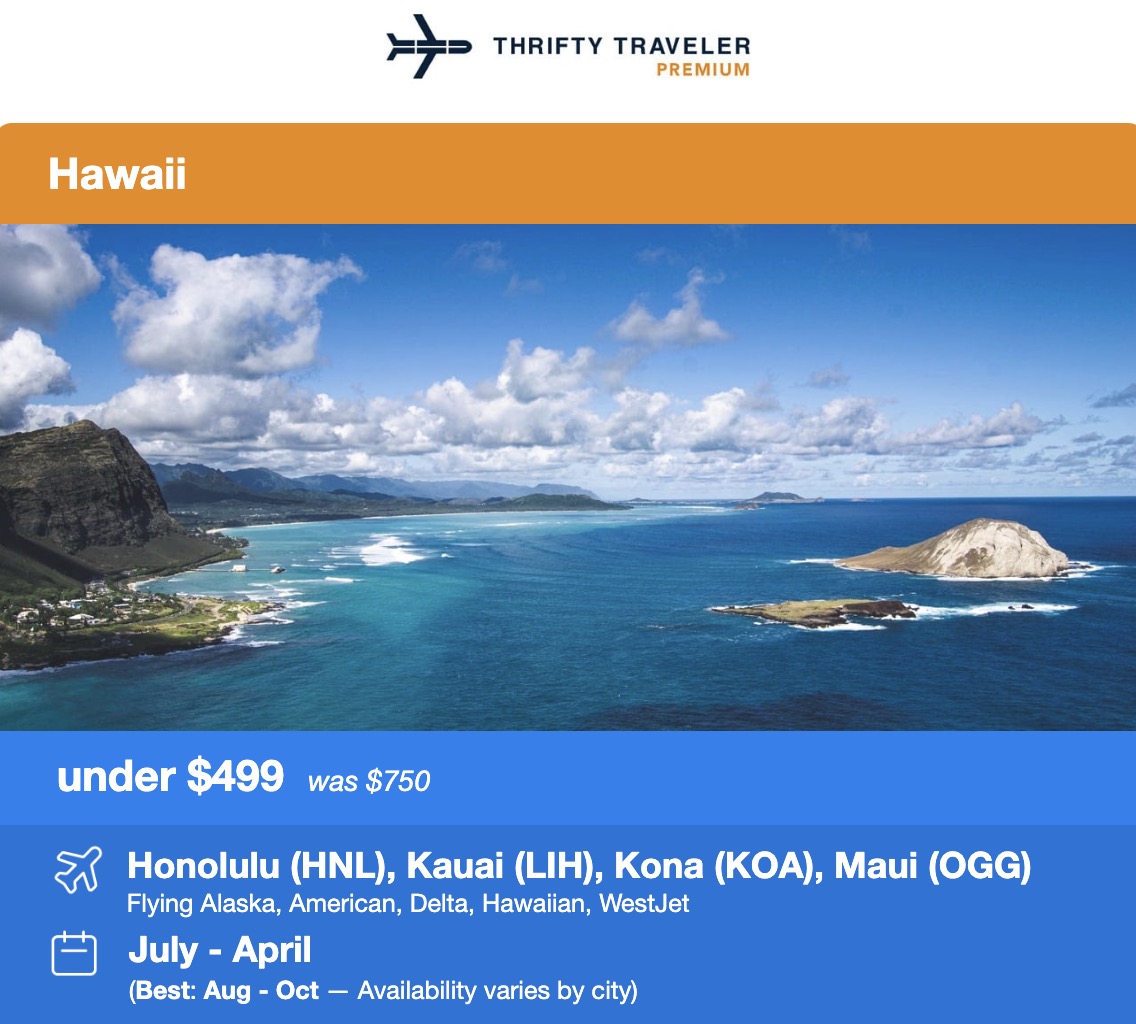 Hawaii flight deal