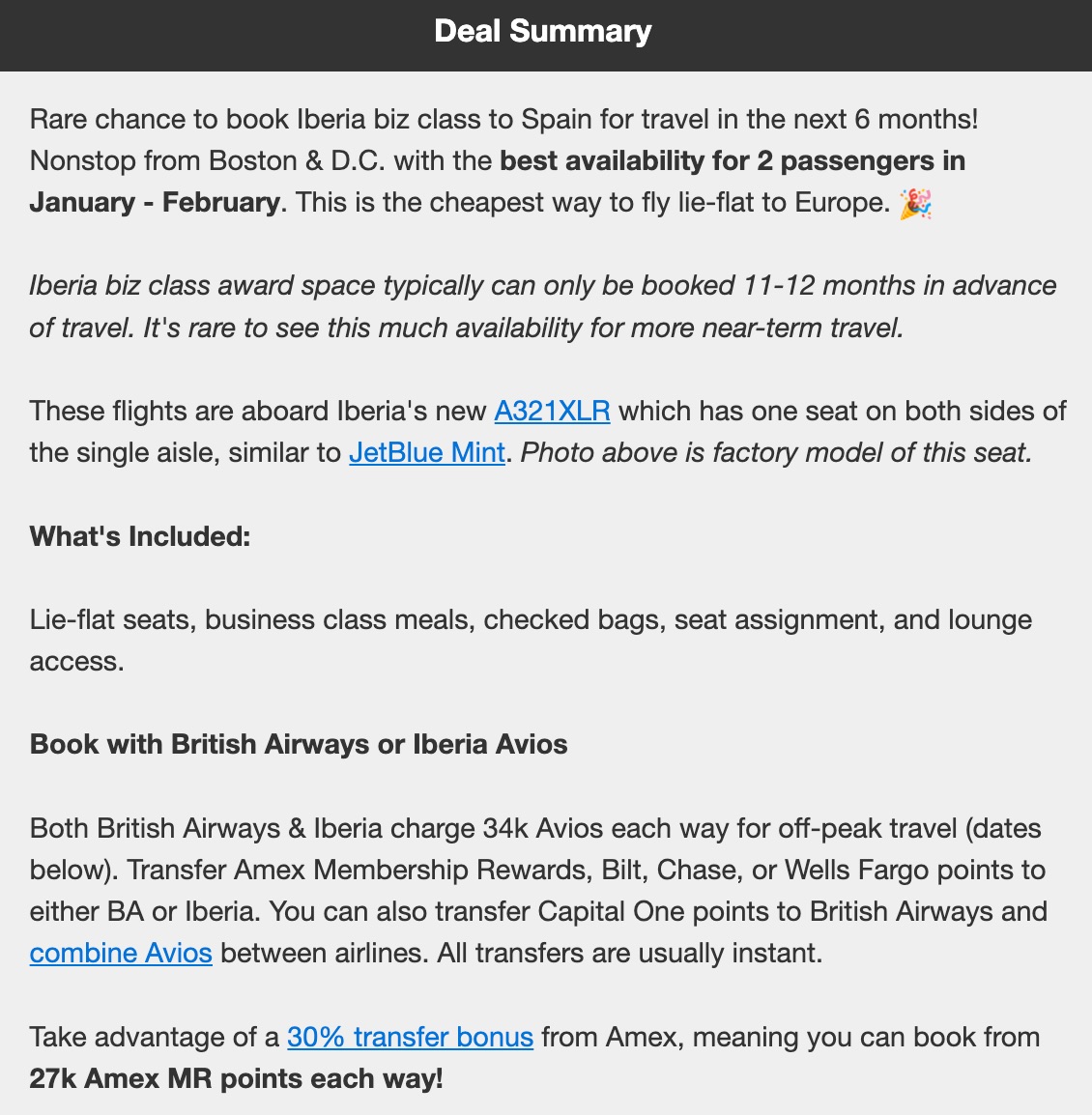 how to book Iberia business class