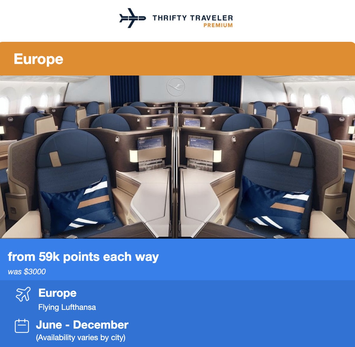 Lufthansa business class