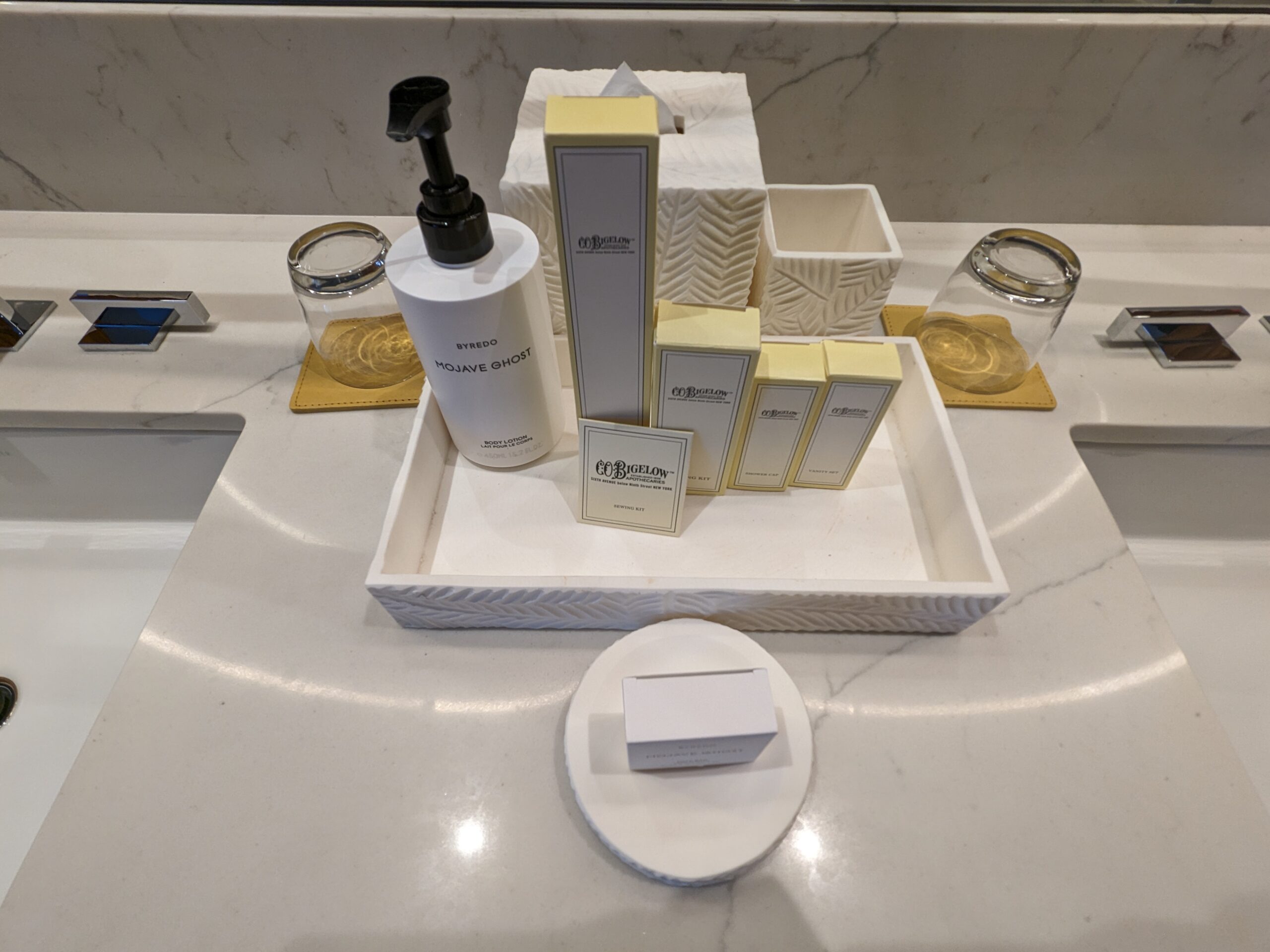 Conrad Tulum bathroom toiletries