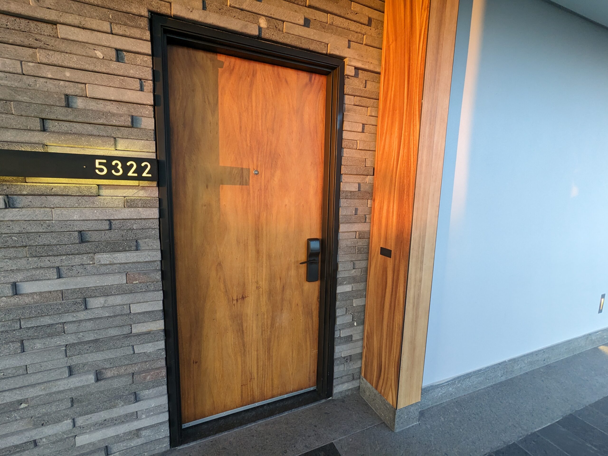 Conrad Tulum hallway and room door