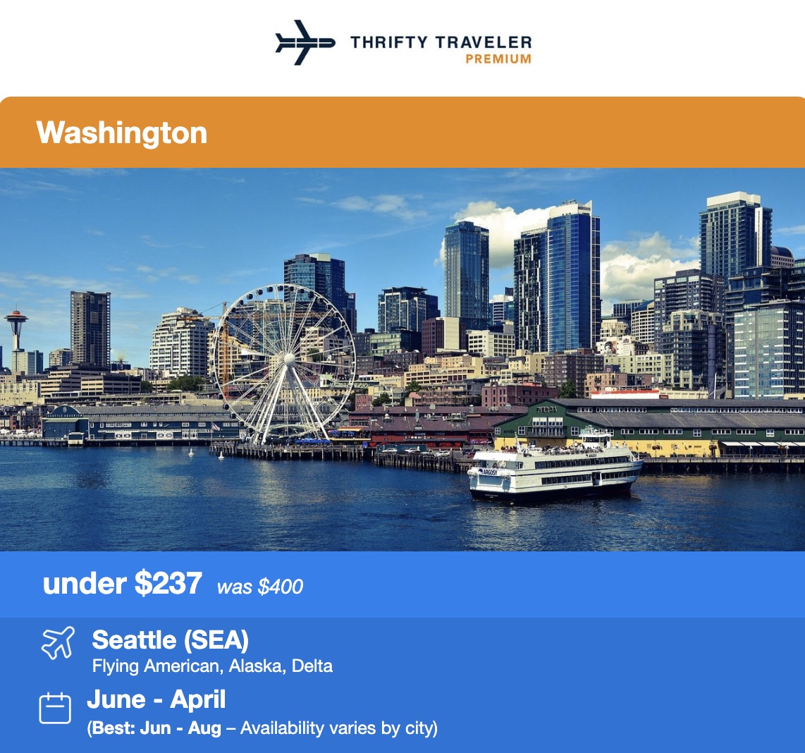 Seattle flight deal