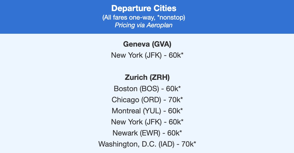 SWISS business class