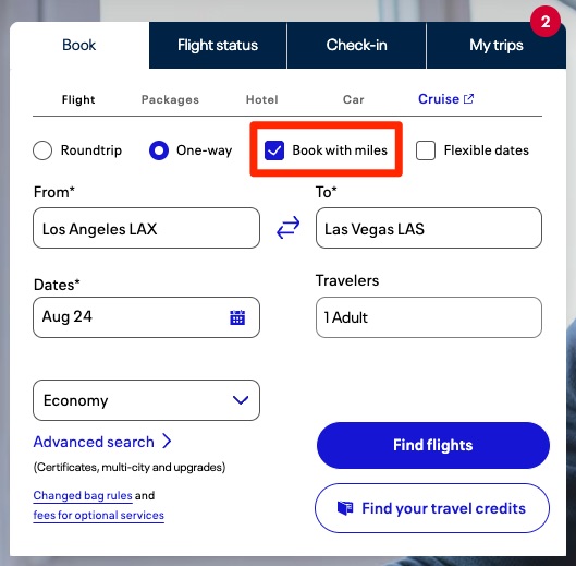 United award search