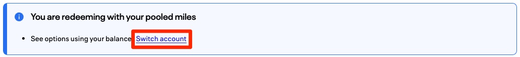 United miles pooling switching account