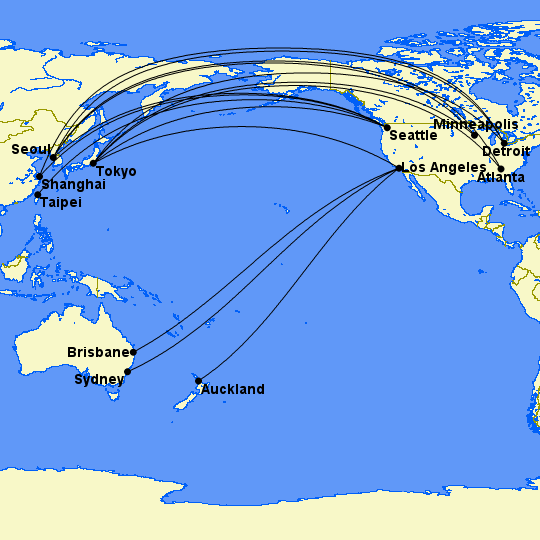 All the Routes Where You Can Fly Delta One Suites 36 delta one routes asia australia