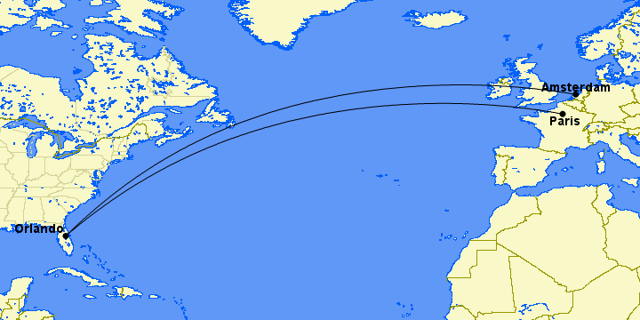 All the Routes Where You Can Fly Delta One Suites 32 map of delta one routes to europe from orlando