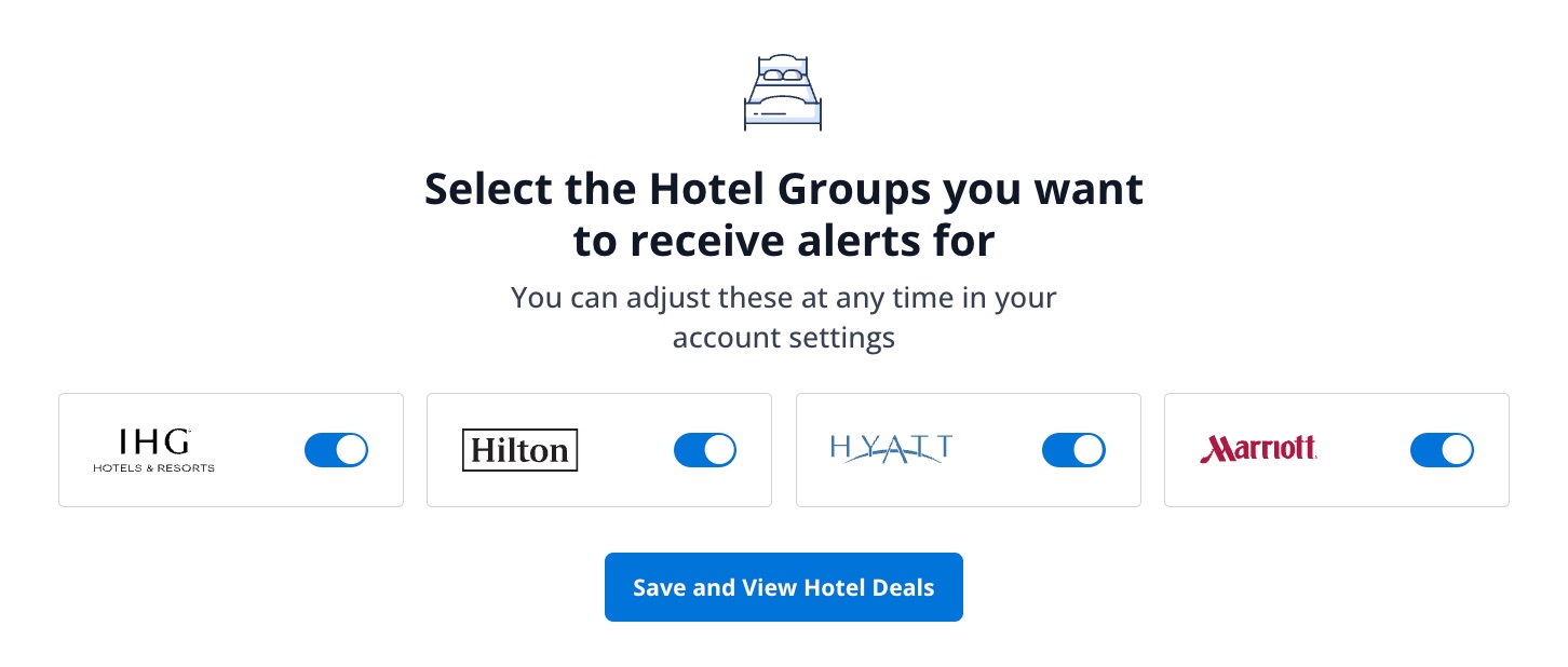 hotel alerts filters
