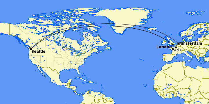 All the Routes Where You Can Fly Delta One Suites 33 delta seattle route map