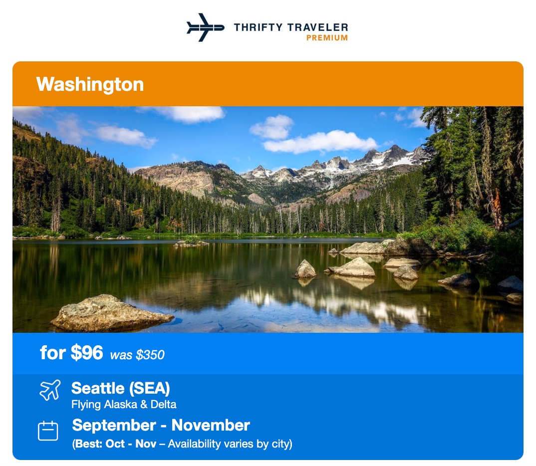 seattle flight deal
