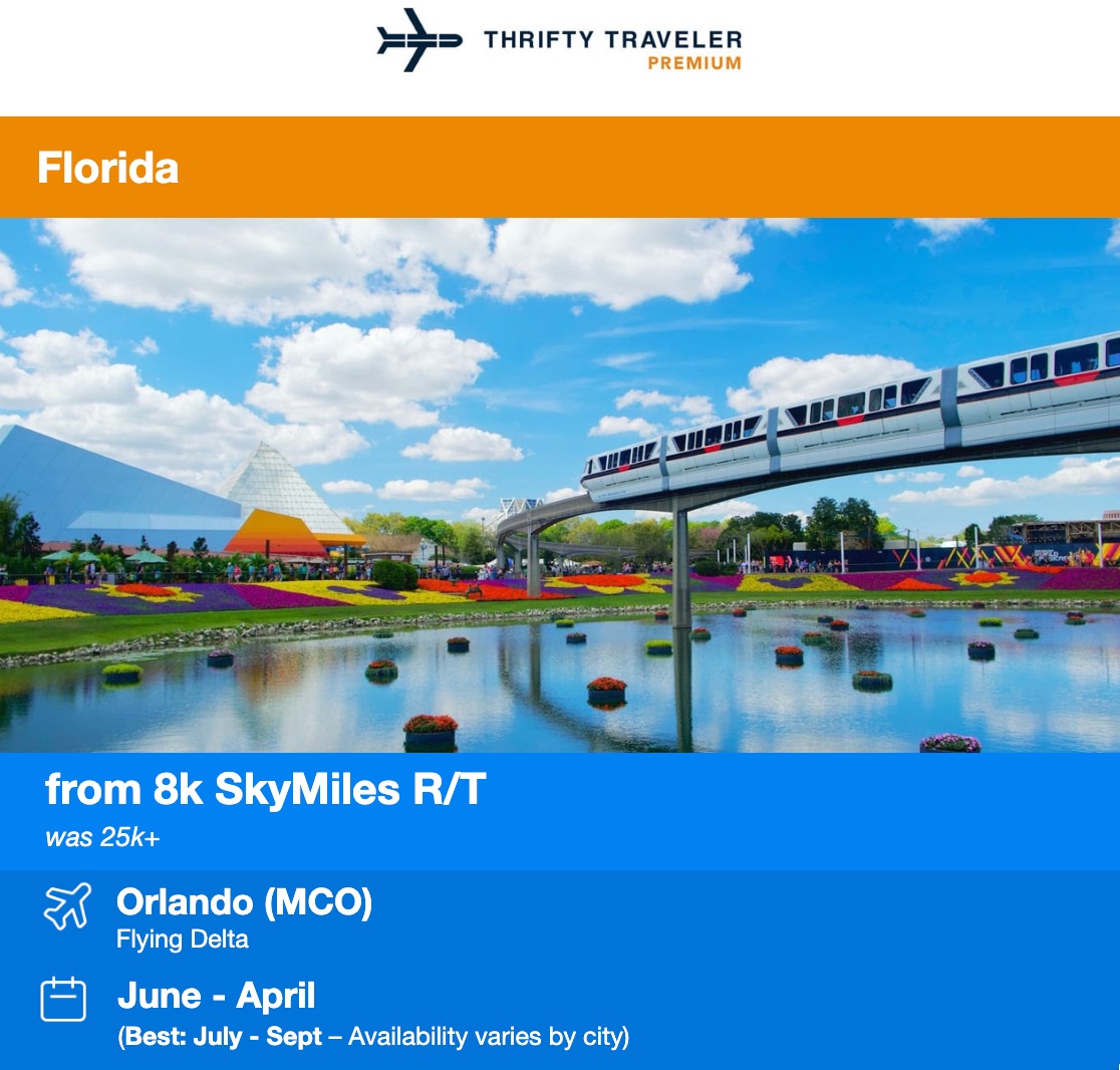 Delta SkyMiles Orlando deal