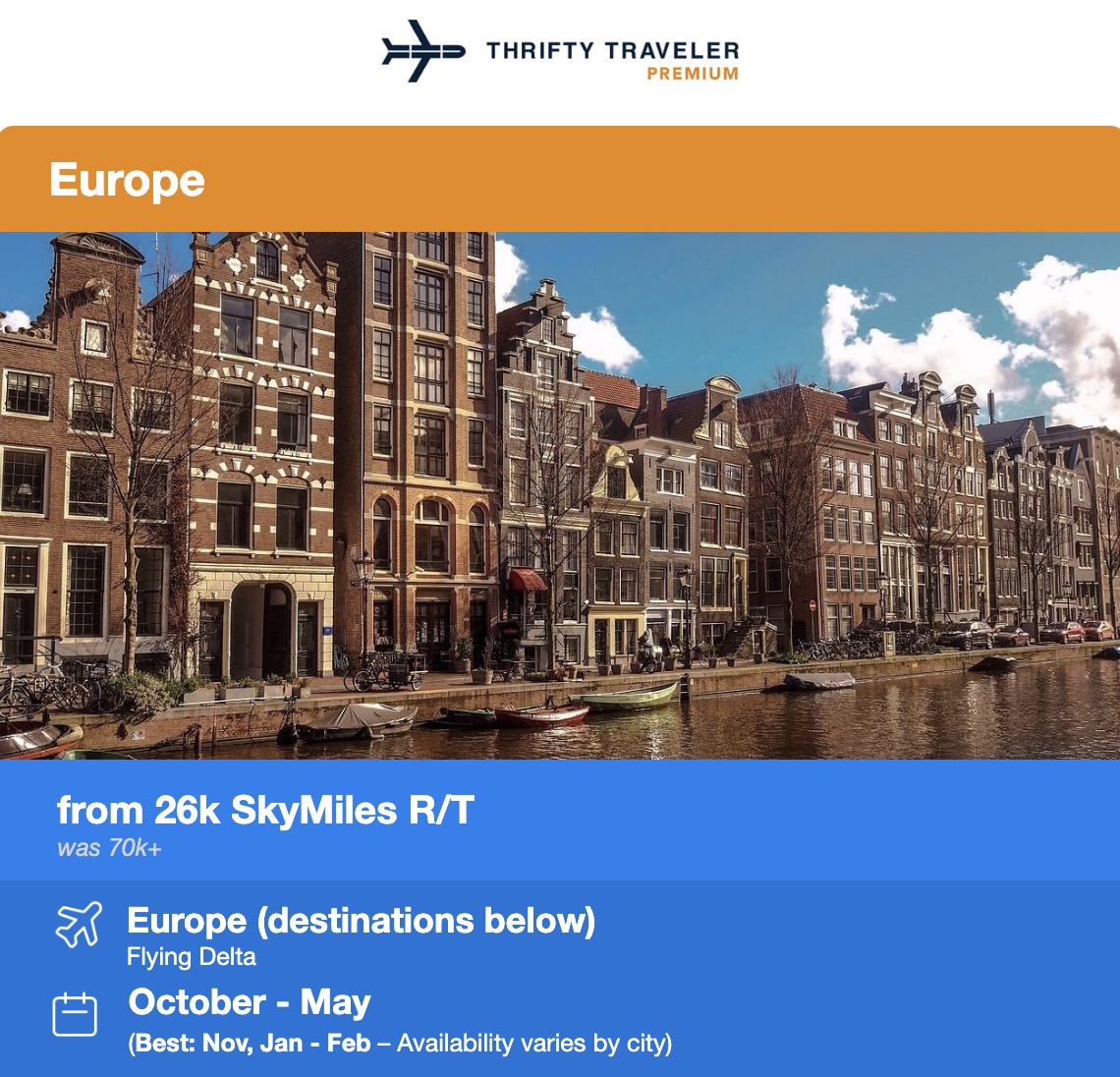 Europe SkyMiles