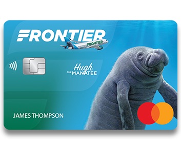 a credit card with a manatee