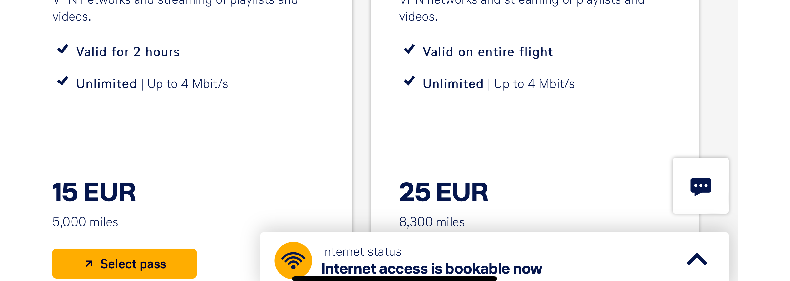 Lufthansa Business Class Wifi
