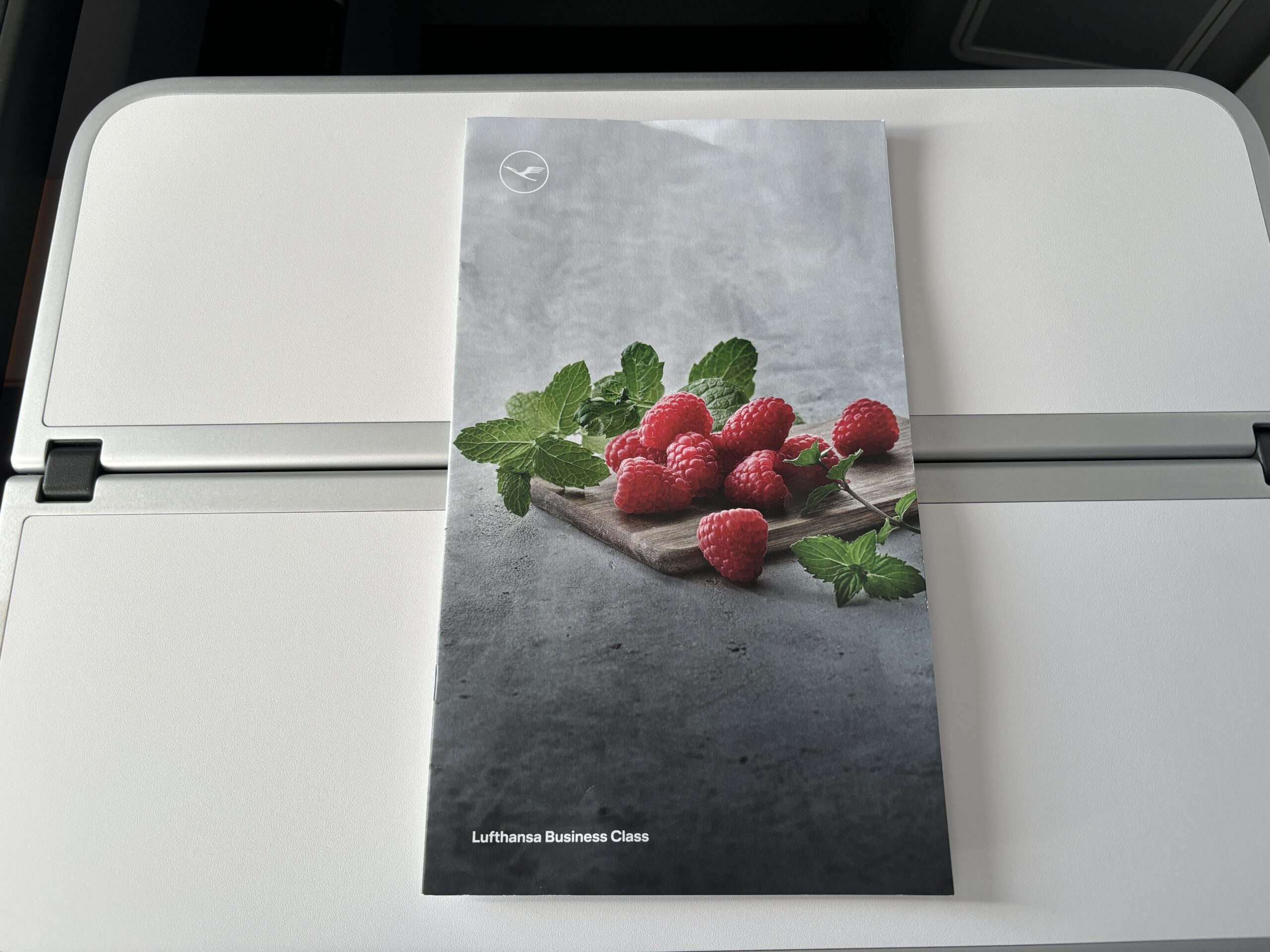 Lufthansa Business Class Menu