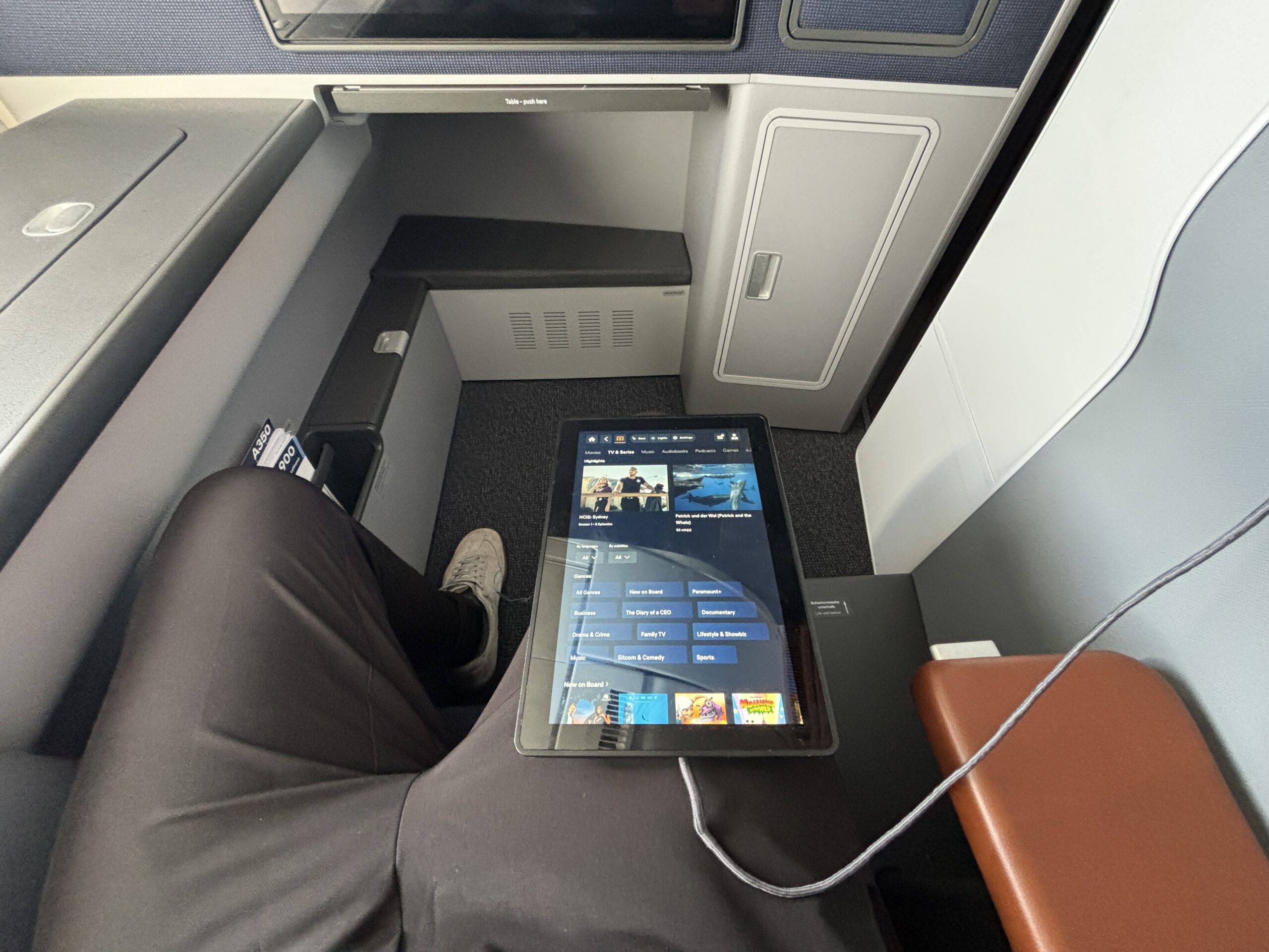 Lufthansa Business Class Entertainment