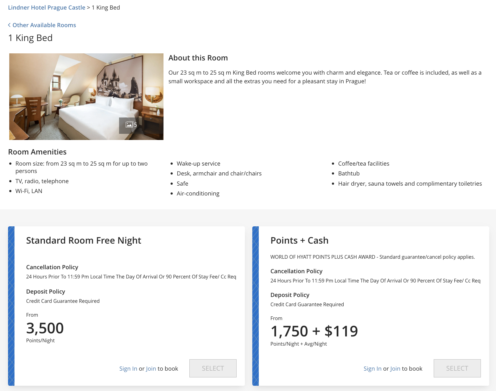 Lindner Hotel Prague Castle