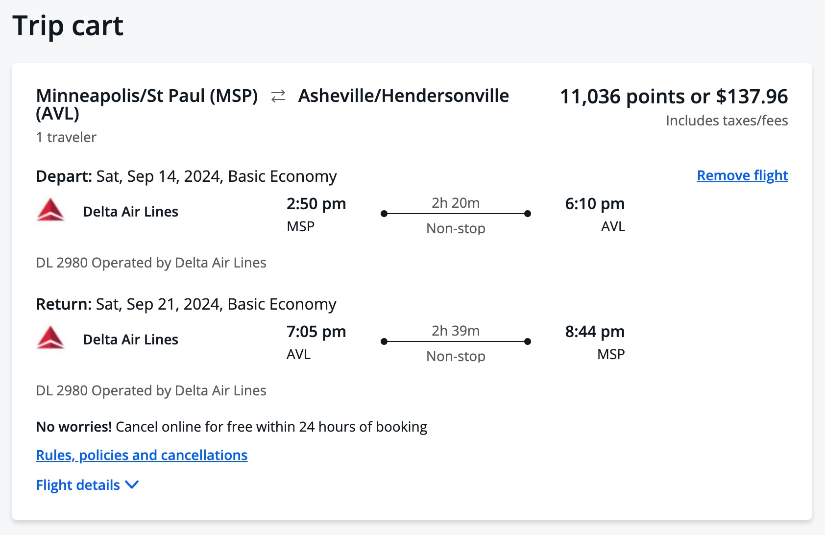 MSP-AVL Chase points