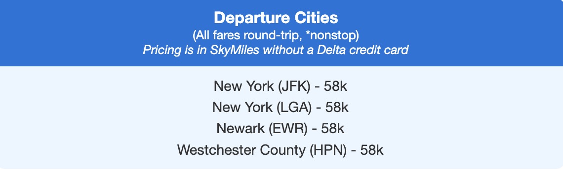NYC to Tokyo SkyMiles