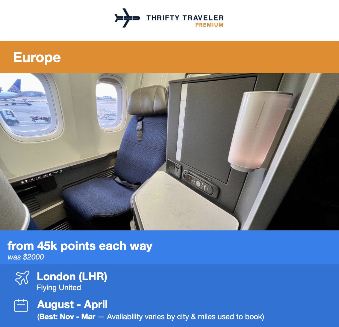 United Polaris business class