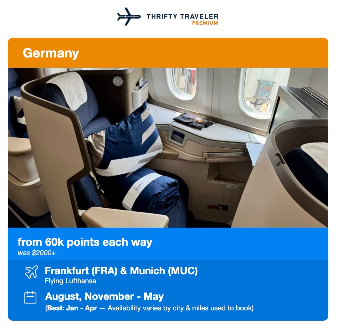 germany business class alert
