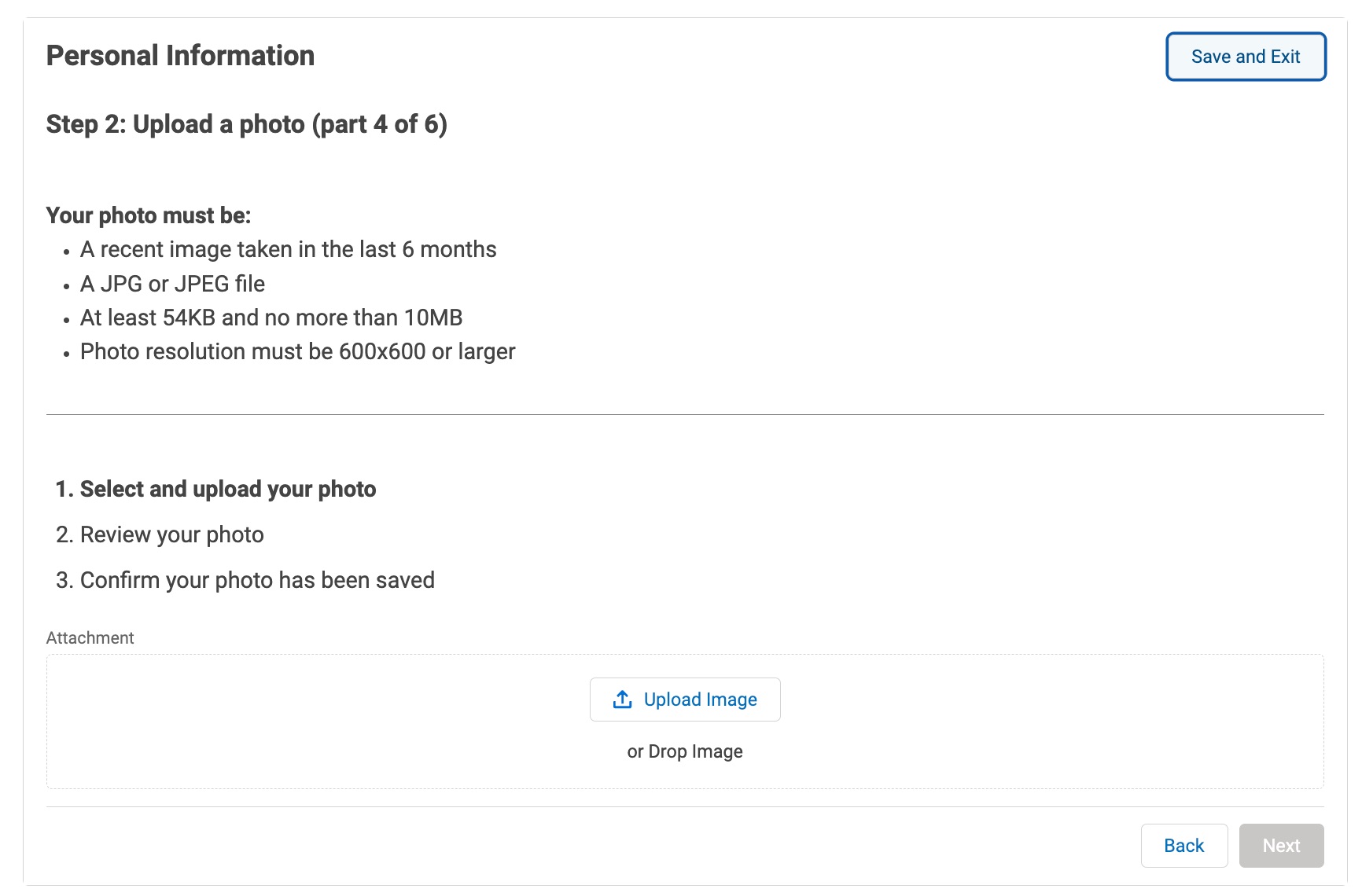 online passport renewal photo