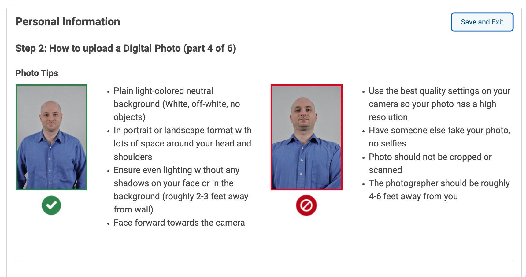 online passport renewal photo