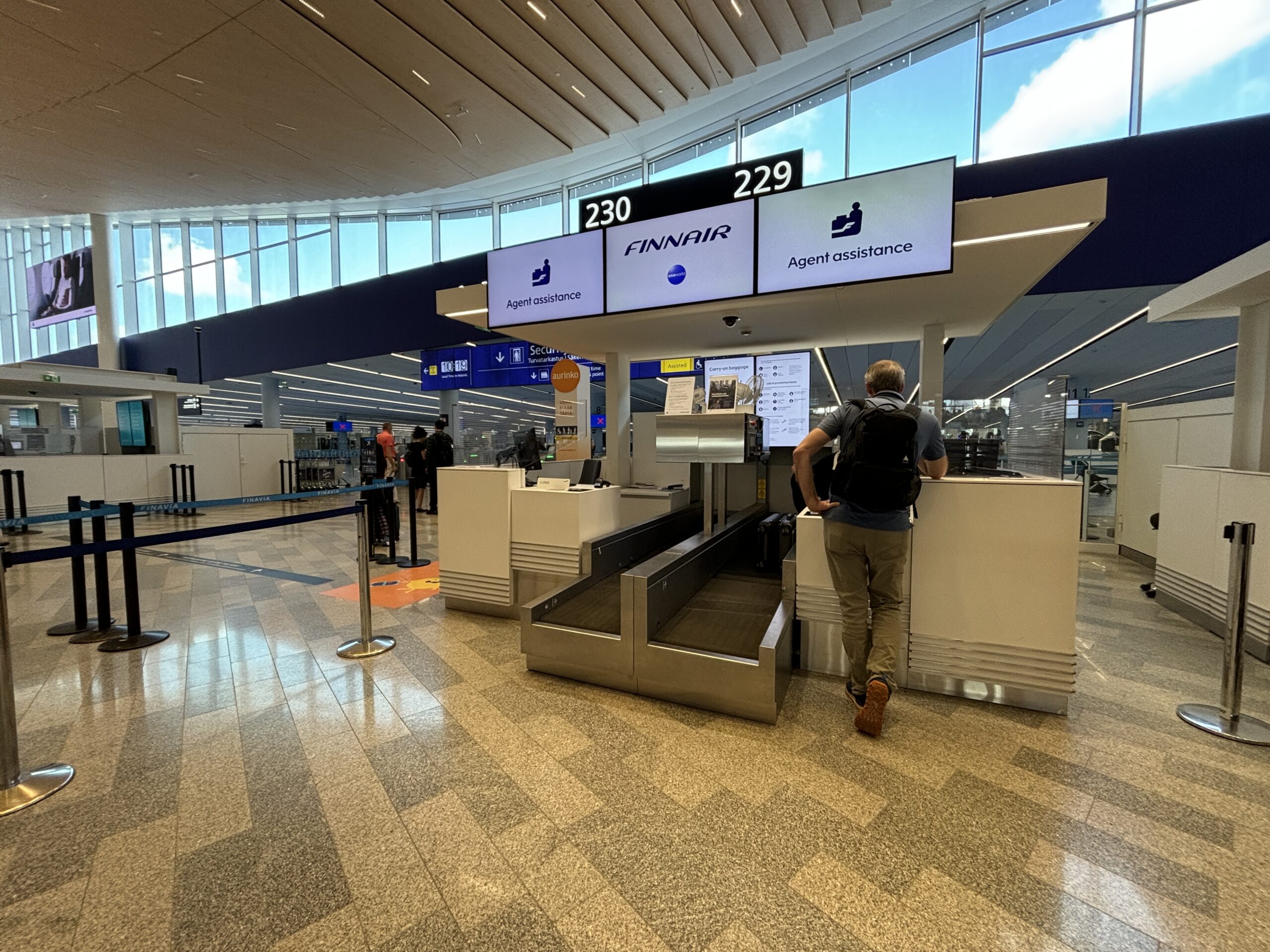 Finnair Business Class check in