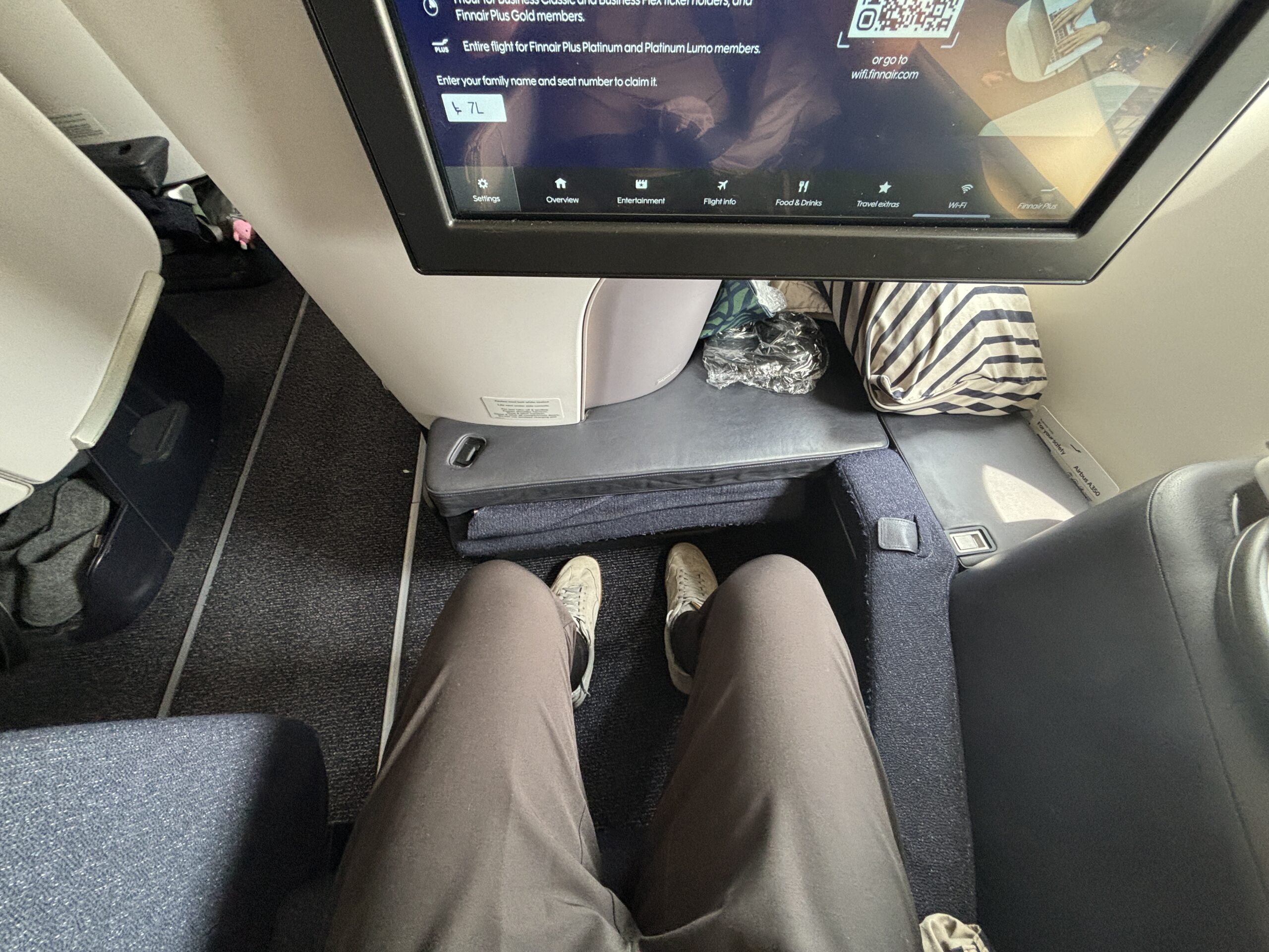 Finnair Business Class Seat