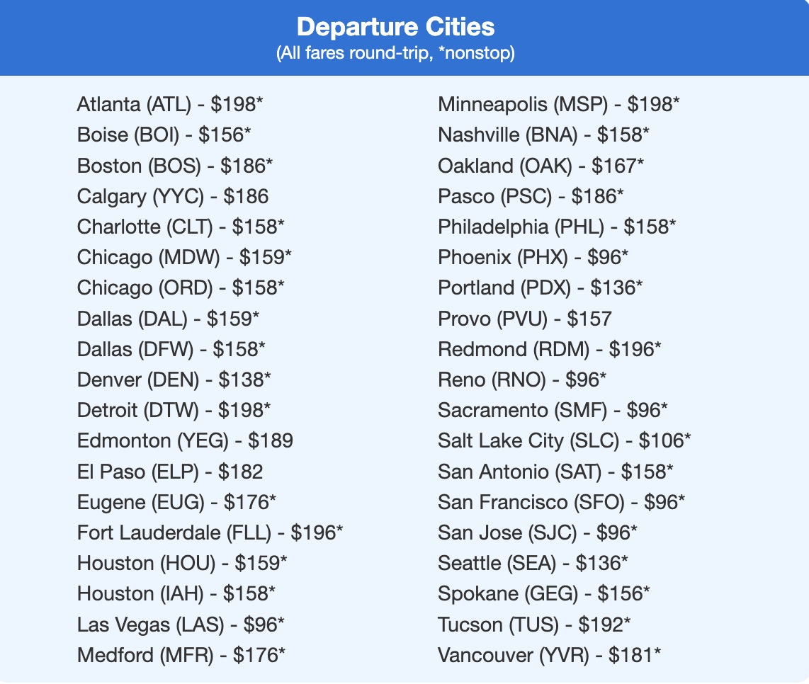 Los Angeles flight deal