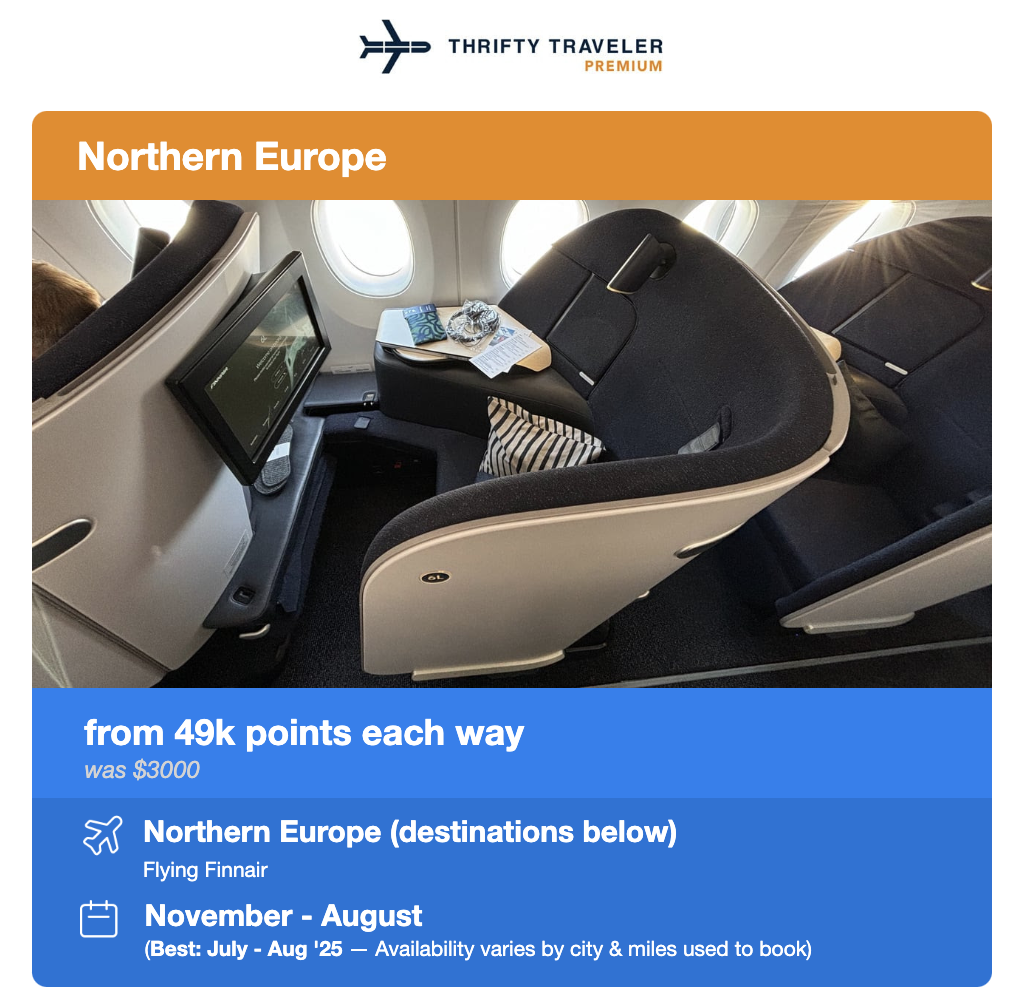 Thrifty Traveler Finnair Deals