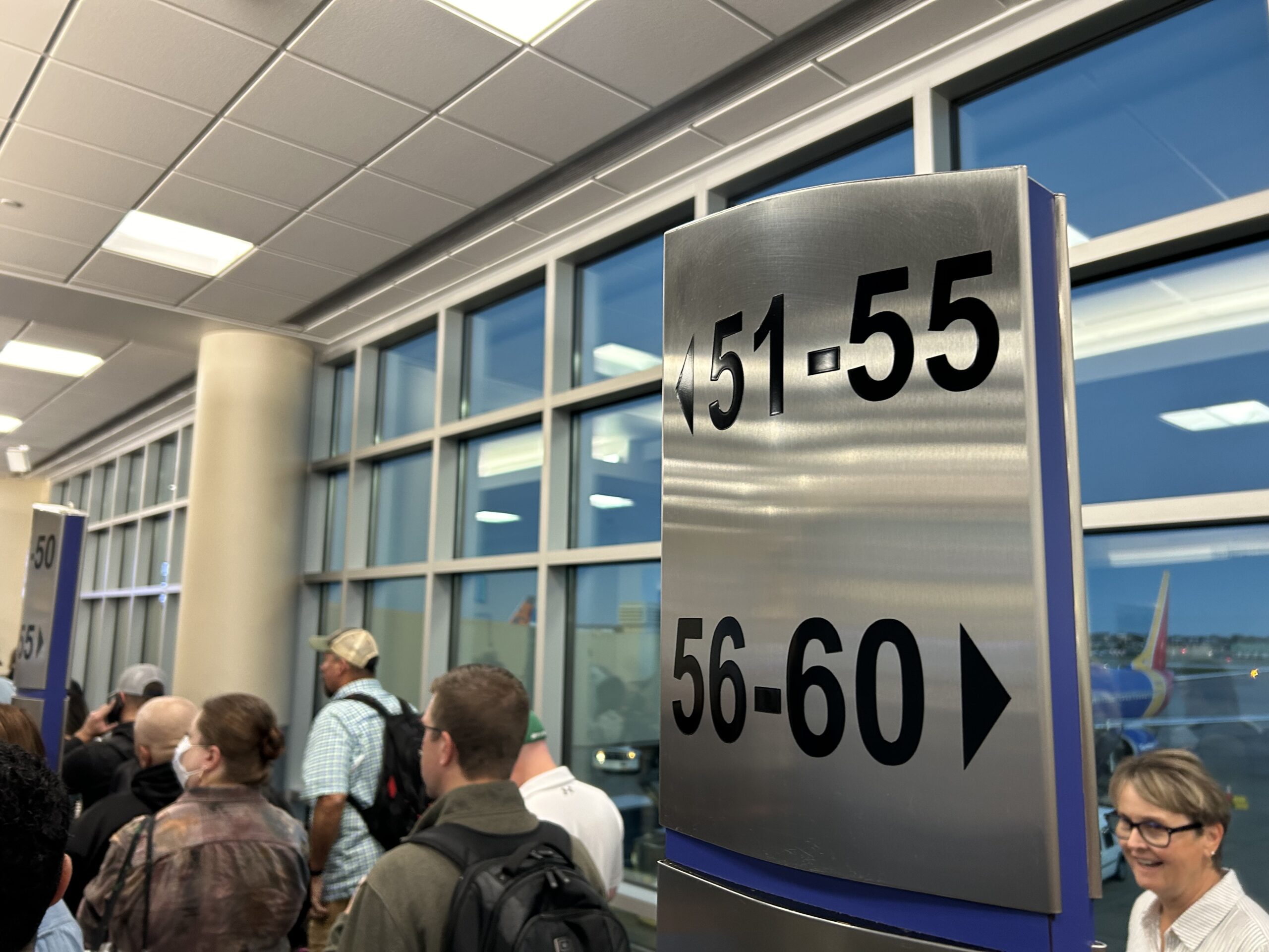 Boarding numbers on Southwest