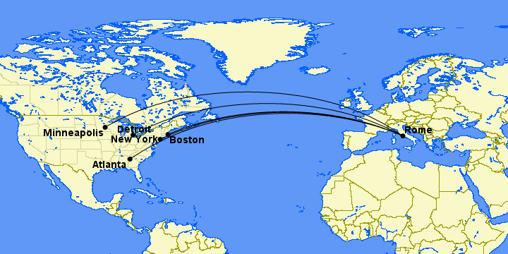 Ciao: Delta Revives Minneapolis to Rome Nonstops for 2025 1 delta routes to rome