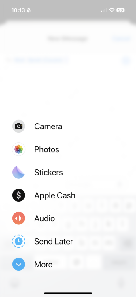 apple scheduled text messages