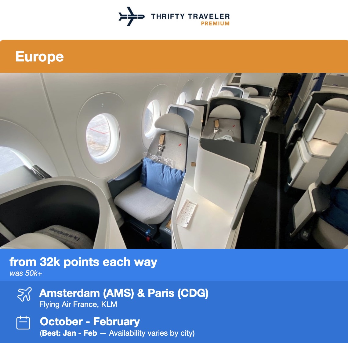 Air France business class