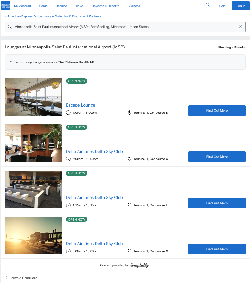 Amex Global Lounge Collection