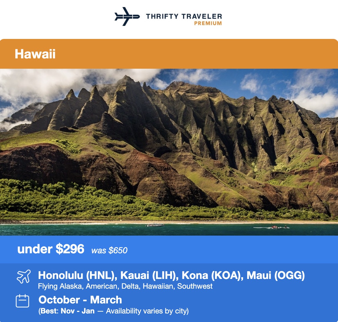 Hawaii flight deal