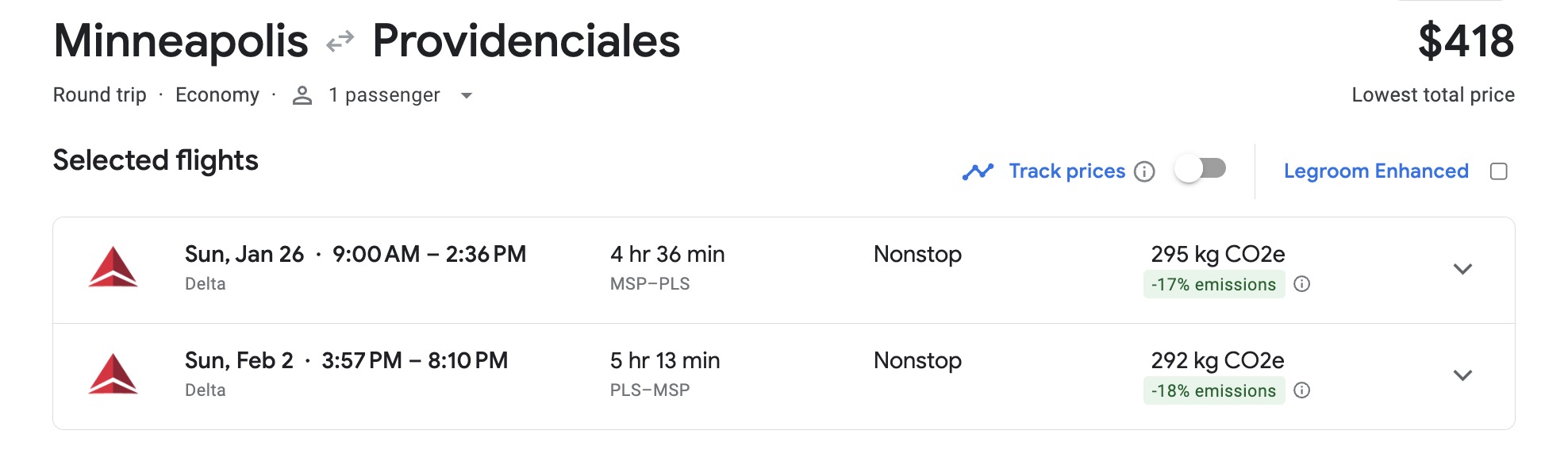 Minneapolis to Turks & Caicos