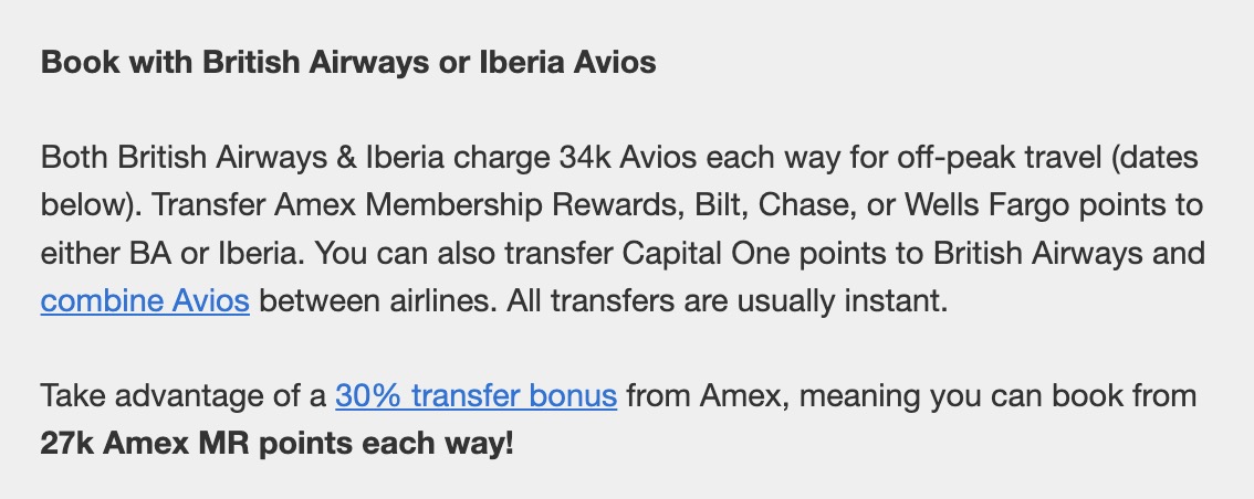 Iberia business class