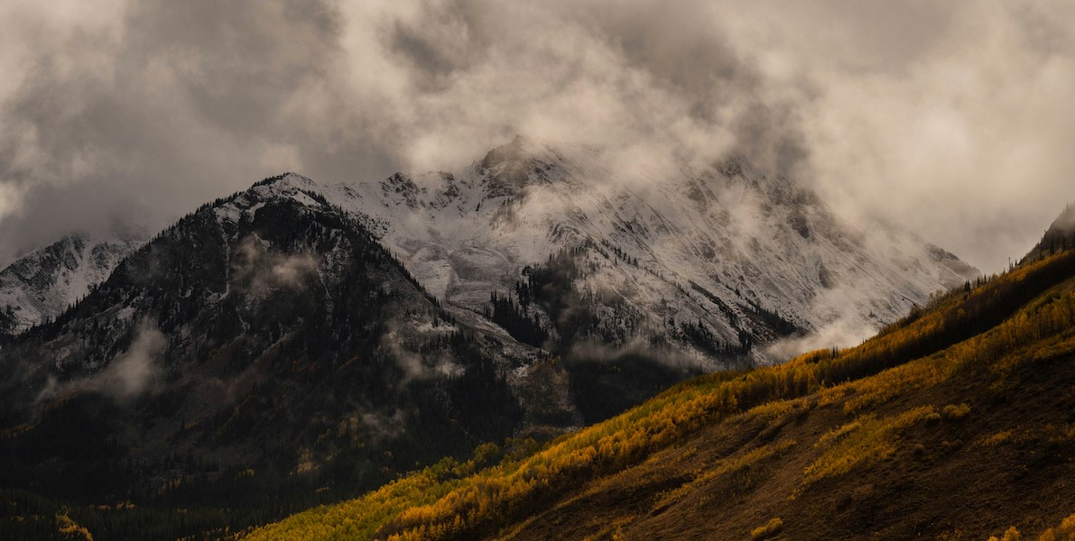 Colorado mountains in the fall