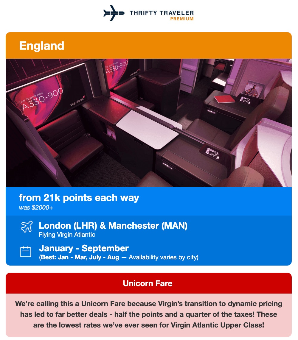 thrifty traveler deal to london