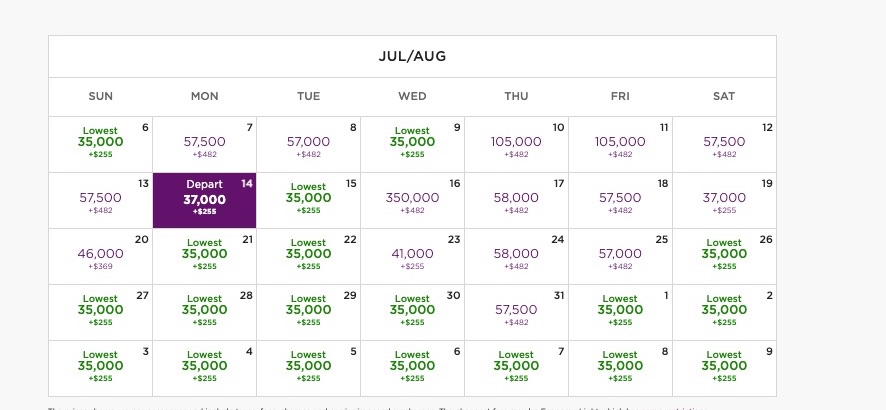 virgin atlantic award calendar 
