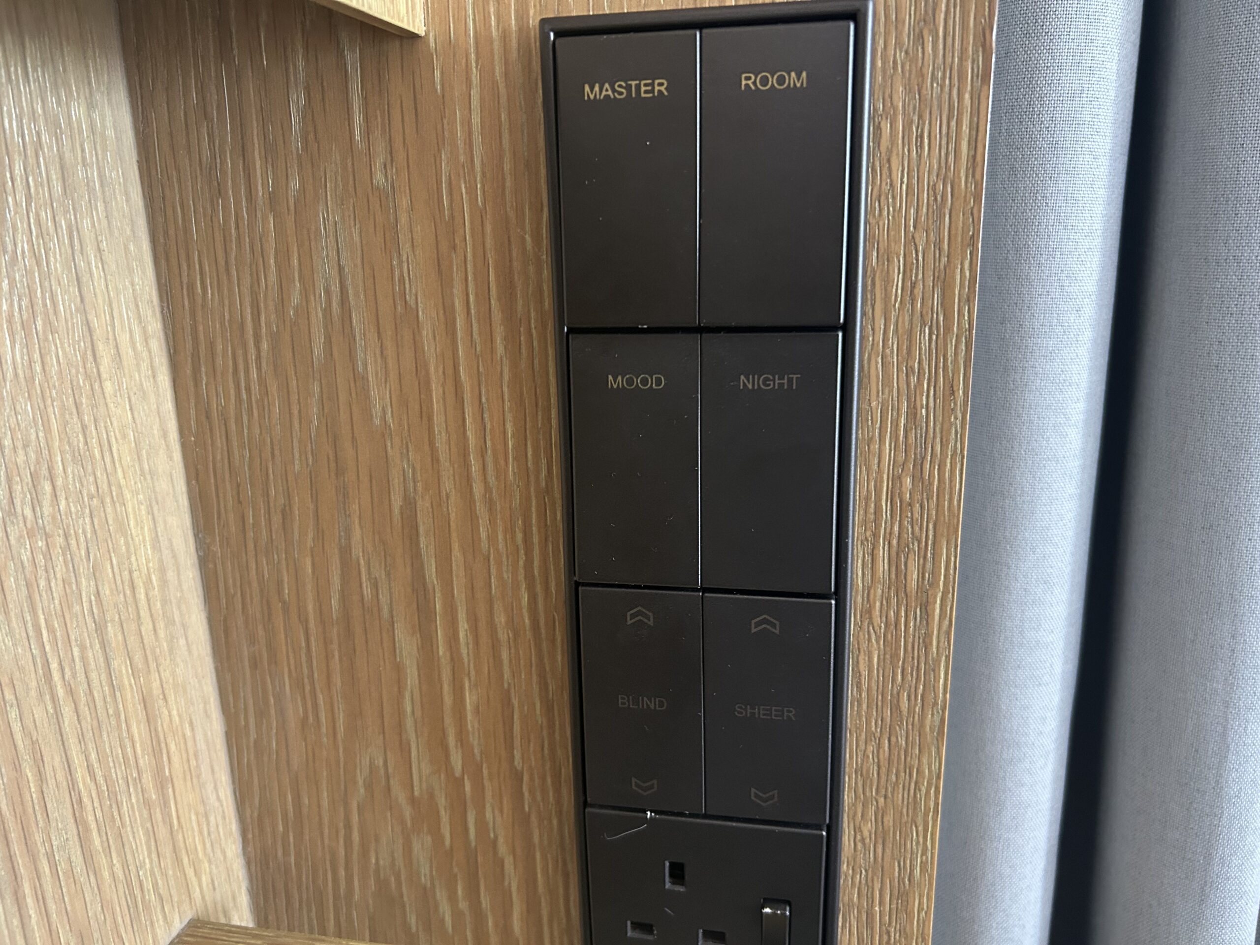 Blinds and curtains control panel